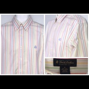 Brooks Brothers Supima Cotton Pastel Striped Shirt